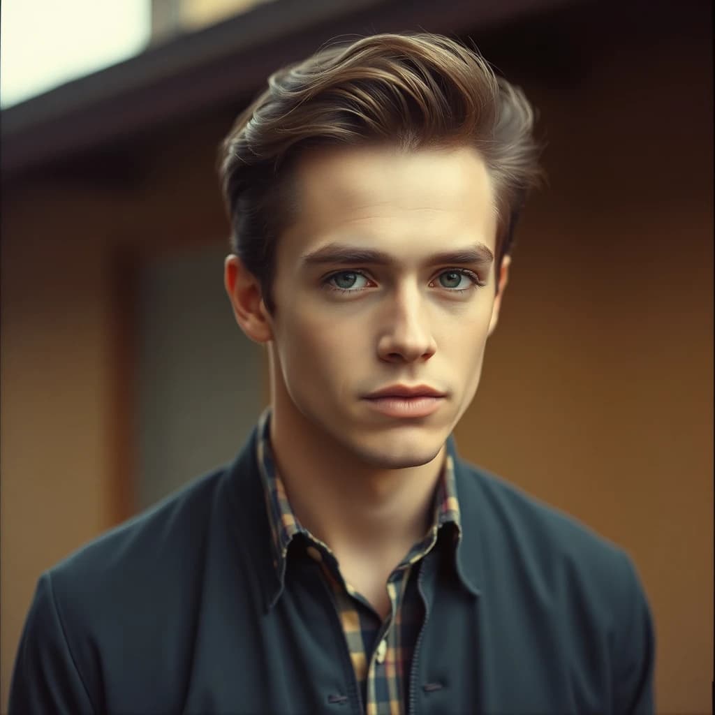 AI generated retro vintage style portrait - SelfAI headshot app